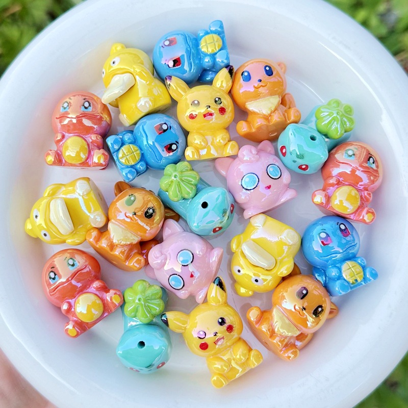 Penn Reel Fierce - 10 Buah Manik-manik Fokus PVC Pokemon