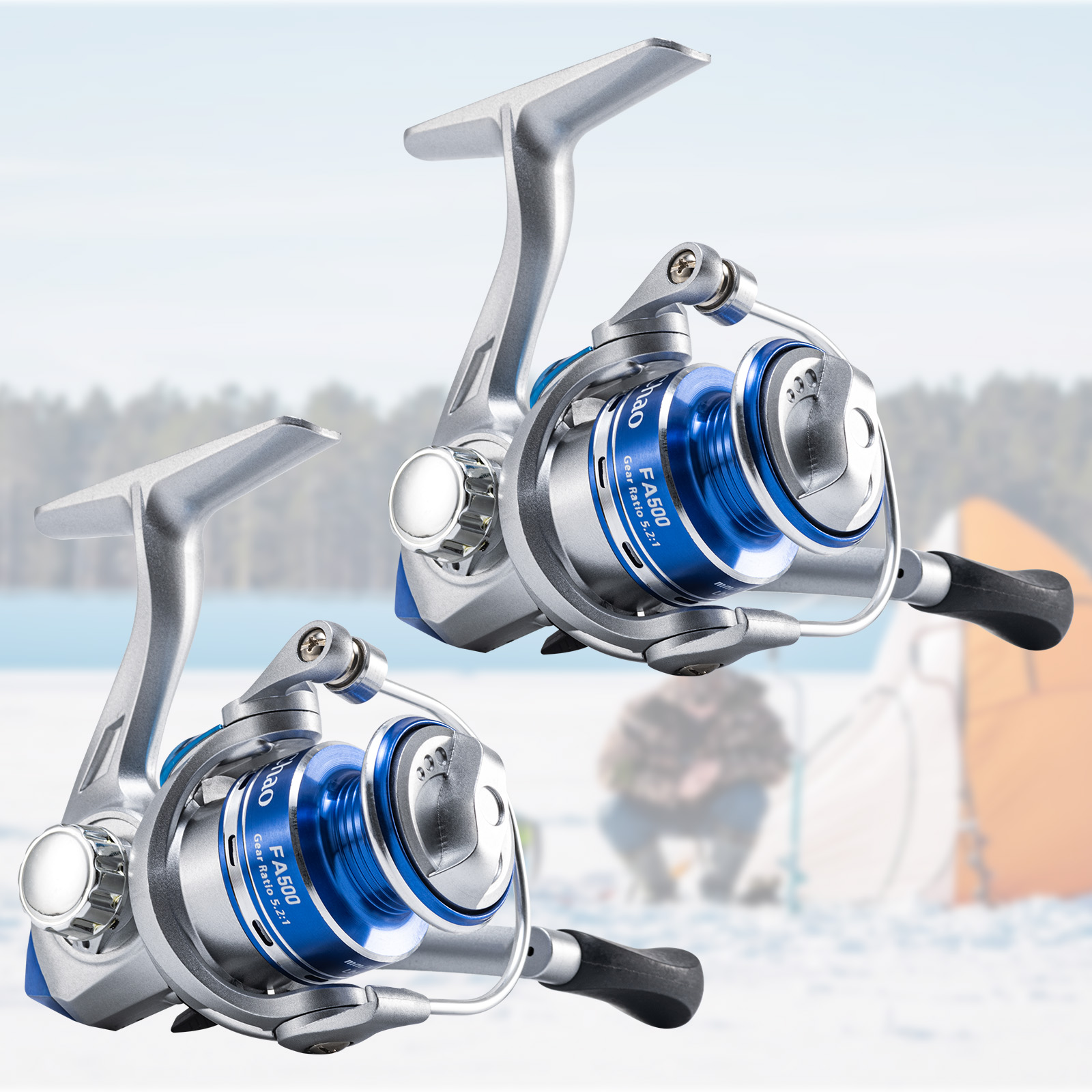 Goture Reel Pancing Es Baru, P - Ice Fishing Reel ulasan dan harga