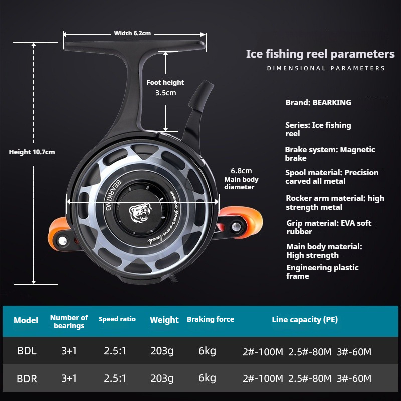 Reel Pancing Es Musim Dingin,  - Ice Fishing Reel ulasan dan harga